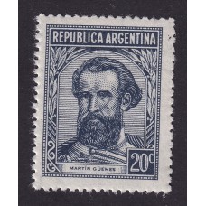 ARGENTINA 1935 GJ 755H ESTAMPILLA NUEVA MINT PAPEL HOLANDEZ U$ 26